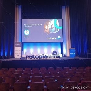 PHOTOCALL et LOGO en lévitation 3D pour l’Octopia Day